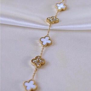 Lucky Clover Bracelet For Women Stainless Steel